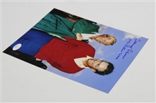 Jack Nicklaus & Tommy Aaron Dual Signed Green Jacket 8x10 Photo JSA #CB46165