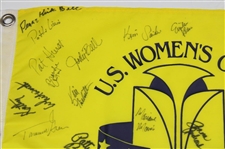 Multi Signed 1998 US Women's Open at Blackwolf Run Yellow Flag JSA ALOA