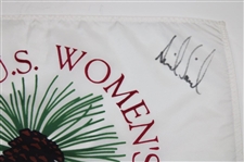 Sorenstam, Berg & Six Others Signed 1996 US Women's Open at Pine Needles Flag JSA ALOA
