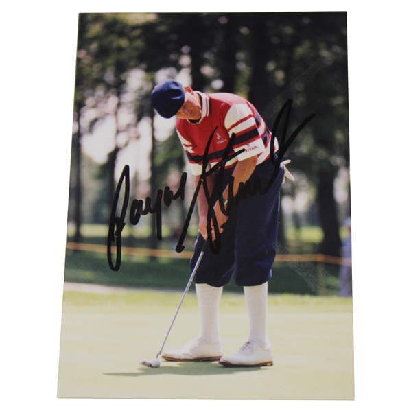 Payne Stewart Signed Original Putting Photo Dated July 1993 JSA ALOA