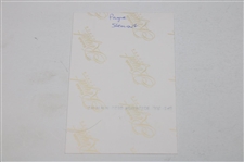 Payne Stewart Signed Original Putting Photo Dated July 1993 JSA ALOA