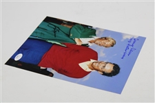Jack Nicklaus & Tommy Aaron Dual Signed Green Jacket 8x10 Photo JSA #CB46164