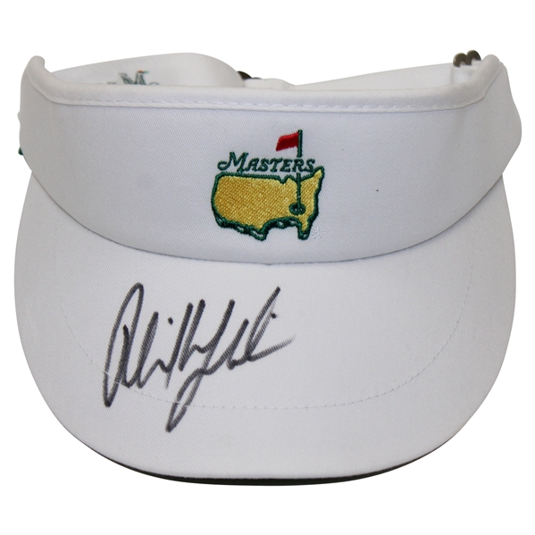 Phil Mickelson Signed Masters Tournament Logo Visor w/Glass Display JSA #X98124