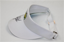Phil Mickelson Signed Masters Tournament Logo Visor w/Glass Display JSA #X98124