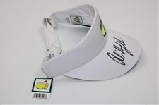 Phil Mickelson Signed Masters Tournament Logo Visor w/Glass Display JSA #X98124