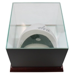 Phil Mickelson Signed Masters Tournament Logo Visor w/Glass Display JSA #X98124