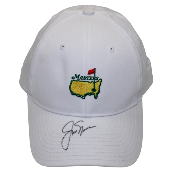 Jack Nicklaus Signed Masters Tournament Logo Hat w/Glass Display JSA ALOA