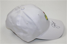 Jack Nicklaus Signed Masters Tournament Logo Hat w/Glass Display JSA ALOA