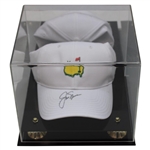 Jack Nicklaus Signed Masters Tournament Logo Hat w/Glass Display JSA ALOA