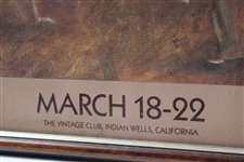 Palmer, Player, And Others Signed The Vintage Chrysler Invitational 1987 Poster - Framed JSA ALOA