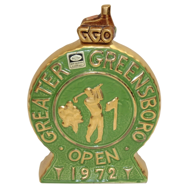 1972 Greater Greensboro Open Ceramic Bottle