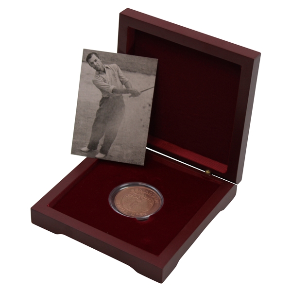 Ben Hogan 1950 US Open Commemorative Coin In Box With Legends of Golf Card