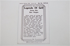 Ben Hogan 1950 US Open Commemorative Coin In Box With Legends of Golf Card