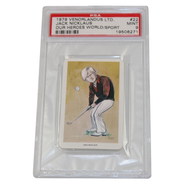 1979 Venorlands LTD. Jack Nicklaus Our Heroes World of Sport Card PSA Graded Mint 9 #19506271