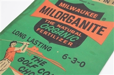 Mid-Century Milwaukee Fertilizer Unused Packaging w/Golf Theme Color Graphics - “The Golf Course Choice”