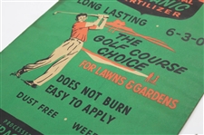 Mid-Century Milwaukee Fertilizer Unused Packaging w/Golf Theme Color Graphics - “The Golf Course Choice”