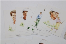 Floyd, Azinger & Hoch Signed Cards w/Imperial Sporting Collection American Golfers Set JSA ALOA
