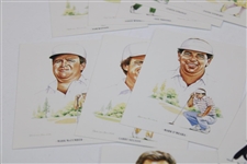 Floyd, Azinger & Hoch Signed Cards w/Imperial Sporting Collection American Golfers Set JSA ALOA