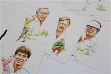 Floyd, Azinger & Hoch Signed Cards w/Imperial Sporting Collection American Golfers Set JSA ALOA