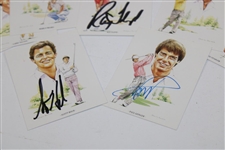 Floyd, Azinger & Hoch Signed Cards w/Imperial Sporting Collection American Golfers Set JSA ALOA