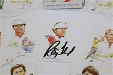 Floyd, Azinger & Hoch Signed Cards w/Imperial Sporting Collection American Golfers Set JSA ALOA