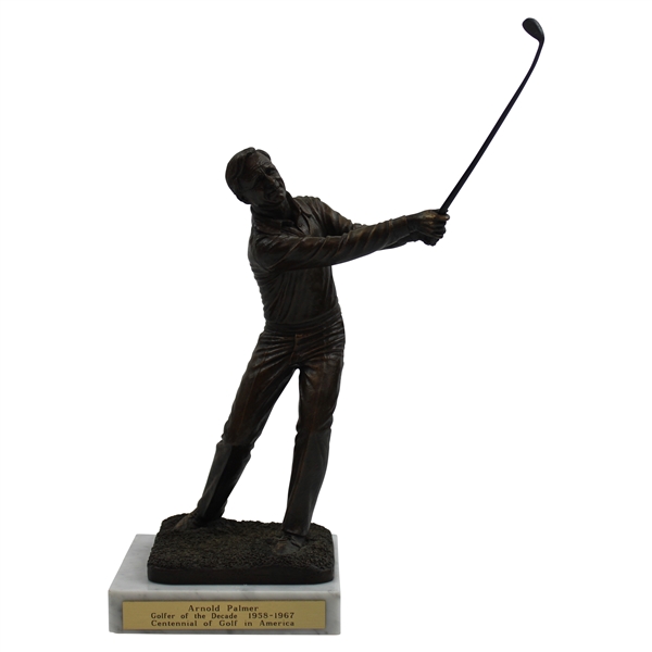 Arnold Palmer Bronze Golfer From Centennial Of Golf In America Golfer Of The Decade 1958-1967