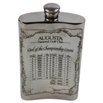 Augusta National Golf Club Sheffield Pewter Flask in Original Box
