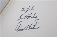 Arnold Palmer Signed 1978 'Peachtree Golf Club' Book Personalized 'To John' JSA ALOA