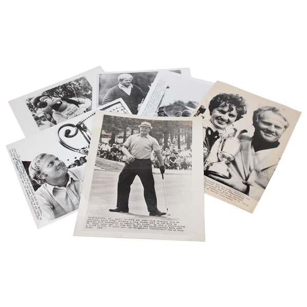 Six (6) Jack Nicklaus Photos From The Masters, PGA Championship, Open Championship & more