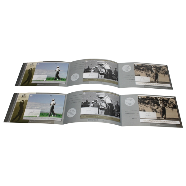Tiger Woods 2005 SP Signature Golf Card Advertising Foldout Pamphlets