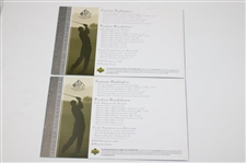Tiger Woods 2005 SP Signature Golf Card Advertising Foldout Pamphlets