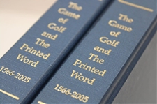 'The Game of Golf & Printed Word 1566-2005' Vol I & II Ltd Ed Deluxe Books in Slipcase by Donovan & Jerris