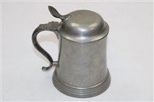1898 Reed & Barton Pewter Golfer Stein/Mug w/Glass Base