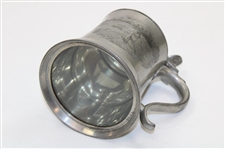 1898 Reed & Barton Pewter Golfer Stein/Mug w/Glass Base