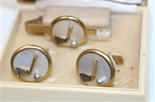 Three (3) Sets Of Golf Club Theme Cuff Links