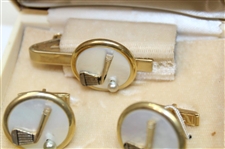 Three (3) Sets Of Golf Club Theme Cuff Links