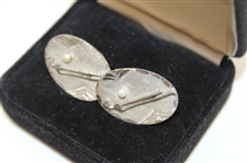 Three (3) Sets Of Golf Club Theme Cuff Links