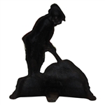 Wright Studios Golfer w/Red Coat Metal Door Stop