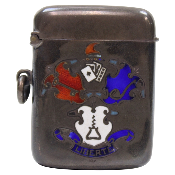 1905 Approaching & Putting Competition at West Kilbride GC 2nd Prize Sterling Silver Match Holder