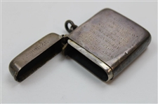 1905 Approaching & Putting Competition at West Kilbride GC 2nd Prize Sterling Silver Match Holder