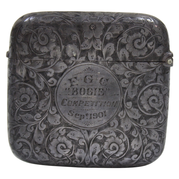 1901 F.G.C. "Bogie" Competition Sterling Silver Match Holder - September