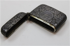 1901 F.G.C. Bogie Competition Sterling Silver Match Holder - September