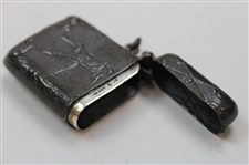 Vintage Pre-Swing Golfer Sterling Silver Match Holder Modern Reproduction