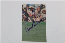Arnold Palmer Signed Cut w/Arnold Palmer Golf Ball Box w/Balls JSA ALOA