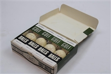Arnold Palmer Signed Cut w/Arnold Palmer Golf Ball Box w/Balls JSA ALOA