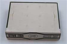Arnold Palmer Signed Cut w/Arnold Palmer Golf Ball Box w/Balls JSA ALOA