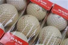 Bob Rosburg Signed Cut Card w/Bob Rosburg World Winner Golf Ball Box w/Balls JSA ALOA