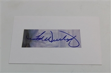 Tom Weiskopf Signed Cut Card w/Macgregor Tom Weiskopf Golf Ball Box w/Balls JSA ALOA