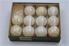 Tom Weiskopf Signed Cut Card w/Macgregor Tom Weiskopf Golf Ball Box w/Balls JSA ALOA