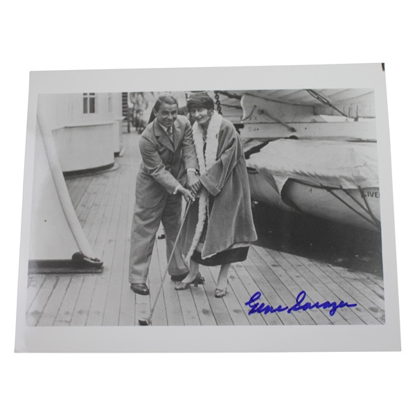 Gene Sarazen Signed 8x10 Black & White Photo JSA ALOA